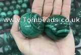 CDN23 40mm round natural malachite gemstone decorations