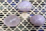 CDN307 30*40mm egg-shaped rose quartz decorations wholesale