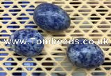 CDN308 30*40mm egg-shaped blue spot decorations wholesale