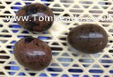 CDN310 30*40mm egg-shaped mahogany obsidian decorations wholesale