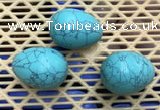 CDN315 30*40mm egg-shaped imitation turquoise decorations wholesale