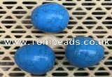 CDN316 30*40mm egg-shaped imitation turquoise decorations wholesale