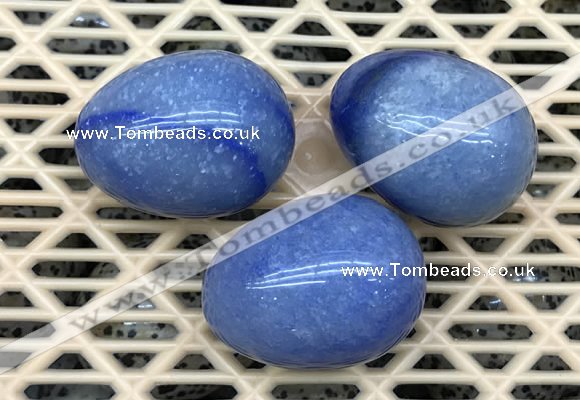 CDN321 30*40mm egg-shaped blue aventurine decorations wholesale