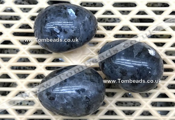 CDN322 30*40mm egg-shaped black labradorite decorations wholesale