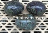 CDN323 30*40mm egg-shaped blood jasper decorations wholesale