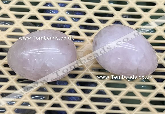 CDN330 35*50mm egg-shaped rose quartz decorations wholesale