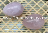 CDN331 35*50mm egg-shaped rose quartz decorations wholesale