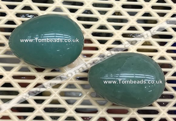 CDN337 35*50mm egg-shaped green aventurine decorations wholesale