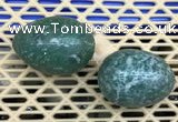 CDN352 35*50mm egg-shaped Qinghai jade decorations wholesale