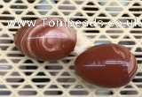 CDN363 35*50mm egg-shaped red jasper decorations wholesale