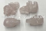 CDN380 20*40*30mm elephant rose quartz decorations wholesale