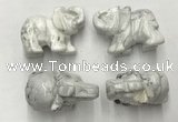 CDN382 20*40*30mm elephant white howlite decorations wholesale