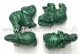 CDN384 20*40*30mm elephant imitation malachite decorations wholesale