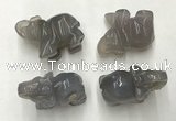 CDN386 20*40*30mm elephant grey agate decorations wholesale