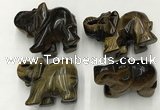 CDN392 20*40*30mm elephant yellow tiger eye decorations wholesale