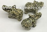 CDN408 25*50*35mm elephant dalmatian jasper decorations wholesale