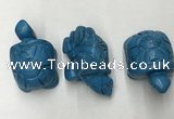 CDN436 28*45*22mm turtle imitation turquoise decorations wholesale