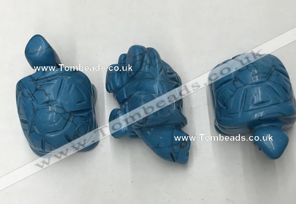 CDN436 28*45*22mm turtle imitation turquoise decorations wholesale