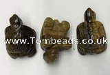 CDN443 28*45*22mm turtle yellow tiger eye decorations wholesale