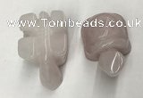 CDN451 38*55*28mm turtle rose quartz decorations wholesale