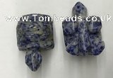 CDN456 38*55*28mm turtle blue spot stone decorations wholesale