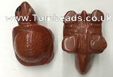 CDN462 38*55*28mm turtle red jasper decorations wholesale