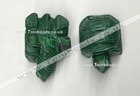 CDN463 38*55*28mm turtle imitation malachite decorations wholesale