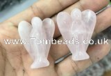 CDN471 30*40mm angel rose quartz decorations wholesale