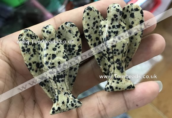 CDN497 35*50mm angel dalmatian jasper decorations wholesale