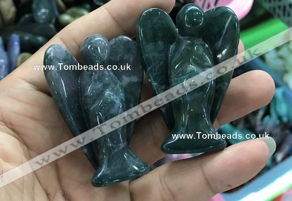 CDN500 35*50mm angel moss agate decorations wholesale