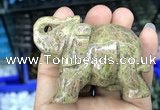 CDN516 33*65*45mm elephant unakite decorations wholesale