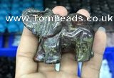 CDN517 33*65*45mm elephant dragon blood jasper decorations wholesale