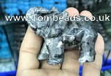 CDN518 33*65*45mm elephant black labradorite decorations wholesale