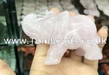 CDN530 35*80*55mm elephant rose quartz decorations wholesale