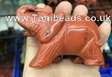 CDN538 35*80*55mm elephant red jasper decorations wholesale