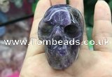 CDN552 35*50*40mm skull dogtooth amethyst decorations wholesale