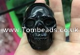 CDN554 35*50*40mm skull black agate decorations wholesale