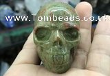 CDN561 35*50*40mm skull unakite decorations wholesale