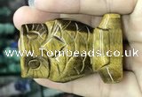 CDN579 35*50mm owl yellow tiger eye decorations wholesale