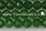 CDP78 15.5 inches 6mm faceted round diopside gemstone beads