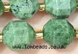 CDP80 15 inches 9*10mm faceted diopside beads