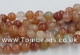 CDQ01 15.5 inches 6mm round natural red quartz beads wholesale