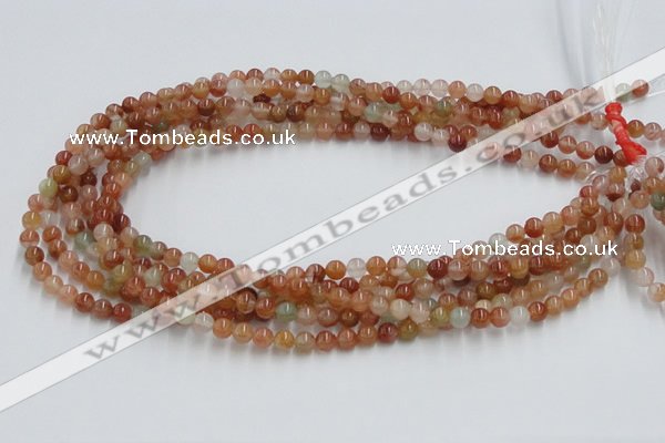 CDQ01 15.5 inches 6mm round natural red quartz beads wholesale