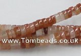 CDQ03 15.5 inches 3*6mm rondelle natural red quartz beads wholesale