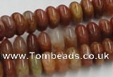 CDQ04 15.5 inches 6*12mm rondelle natural red quartz beads wholesale