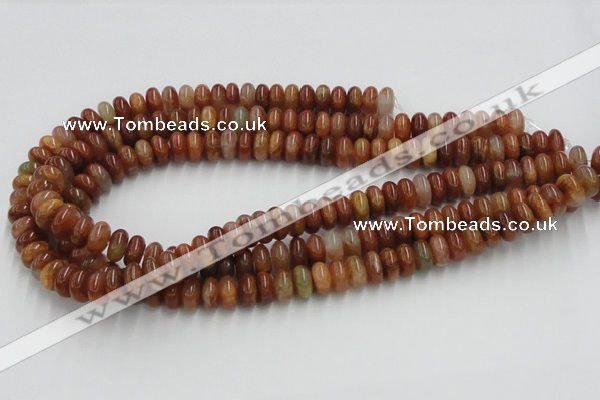 CDQ04 15.5 inches 6*12mm rondelle natural red quartz beads wholesale