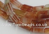 CDQ09 15.5 inches 8*12mm rectangle natural red quartz beads wholesale