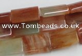 CDQ10 15.5 inches 13*18mm rectangle natural red quartz beads wholesale