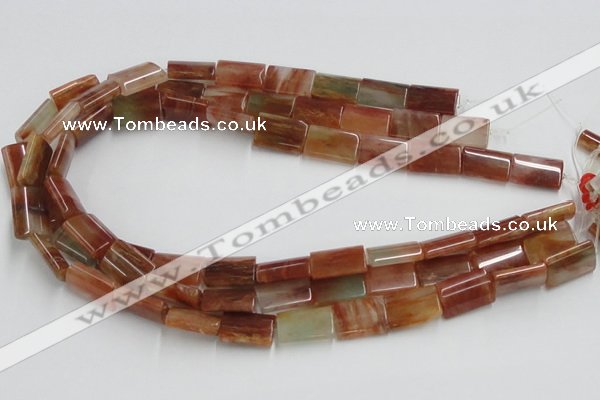 CDQ10 15.5 inches 13*18mm rectangle natural red quartz beads wholesale