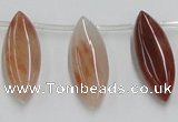 CDQ11 15.5 inches 12*30mm marquise natural red quartz beads wholesale